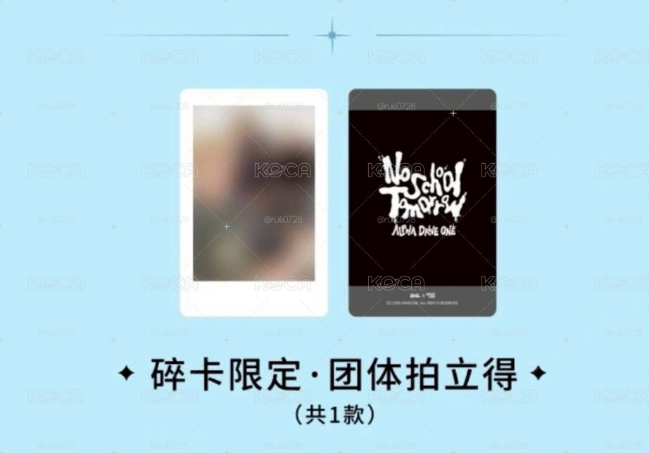 ALD1 OMG 碎卡限定團拍立得
