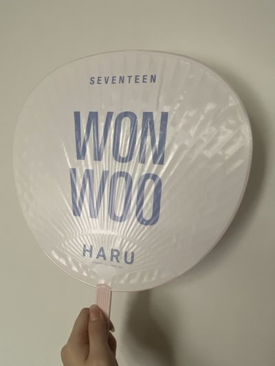 HARU 扇子 MINI10fml灰版全專 精選專 專輯卡 CARAT ver.
