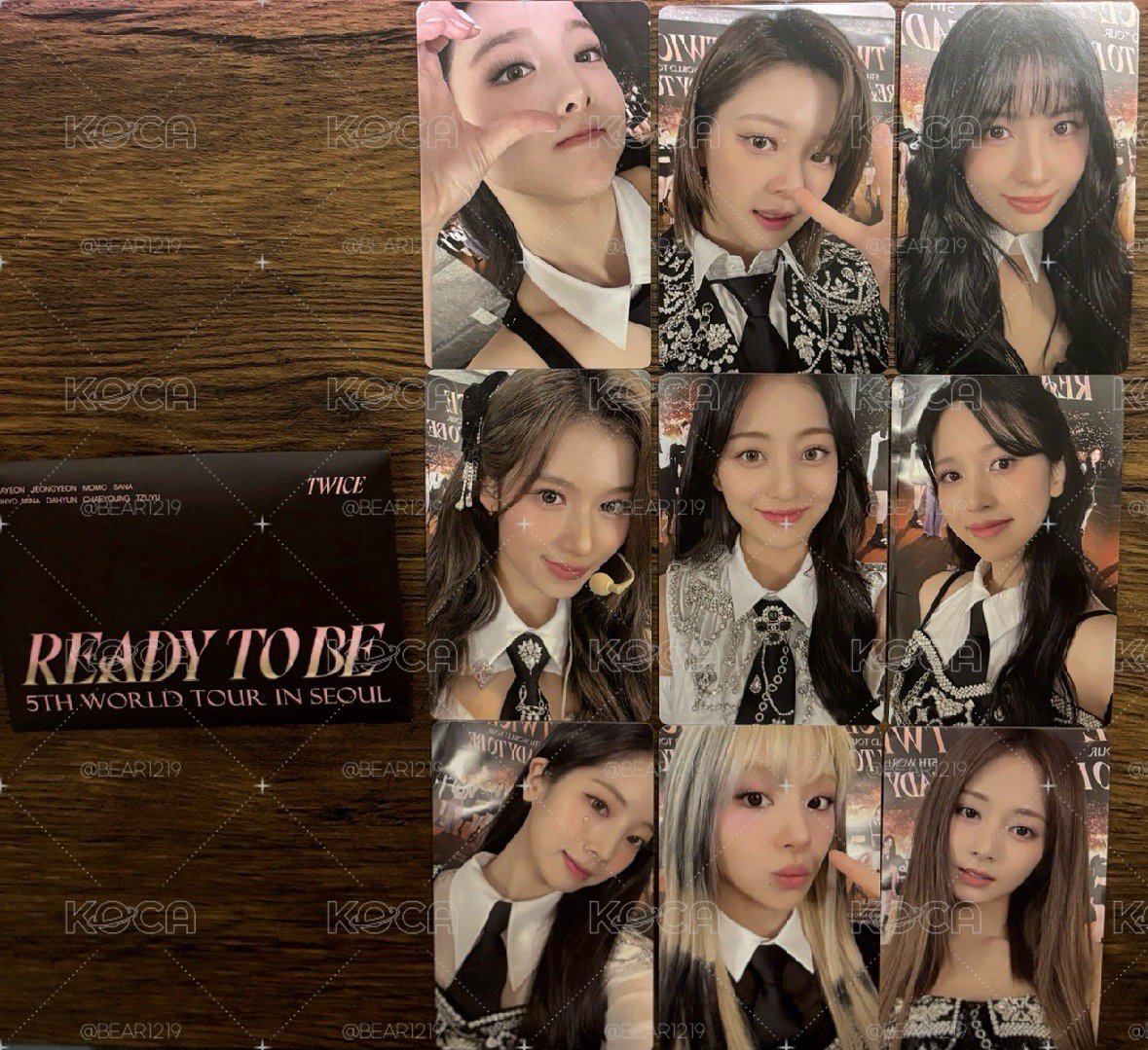 READY TO BE 演唱會 DVD小卡組 首爾場