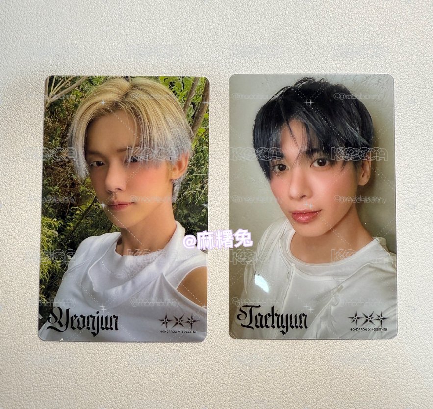 TXT❄️Starkissed 環球 特典卡 