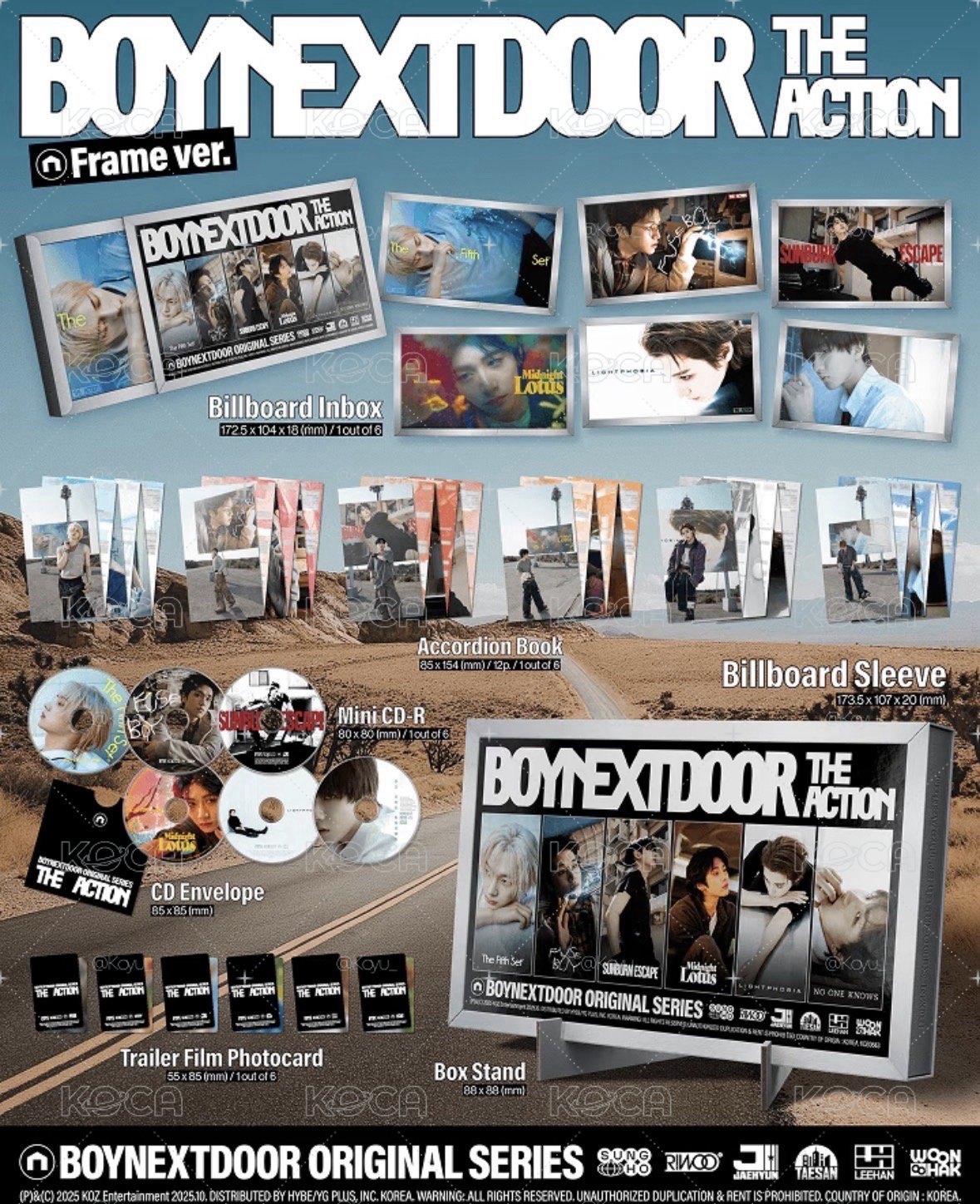 boynextdoor迷你五 THE ACTION 已拆全專