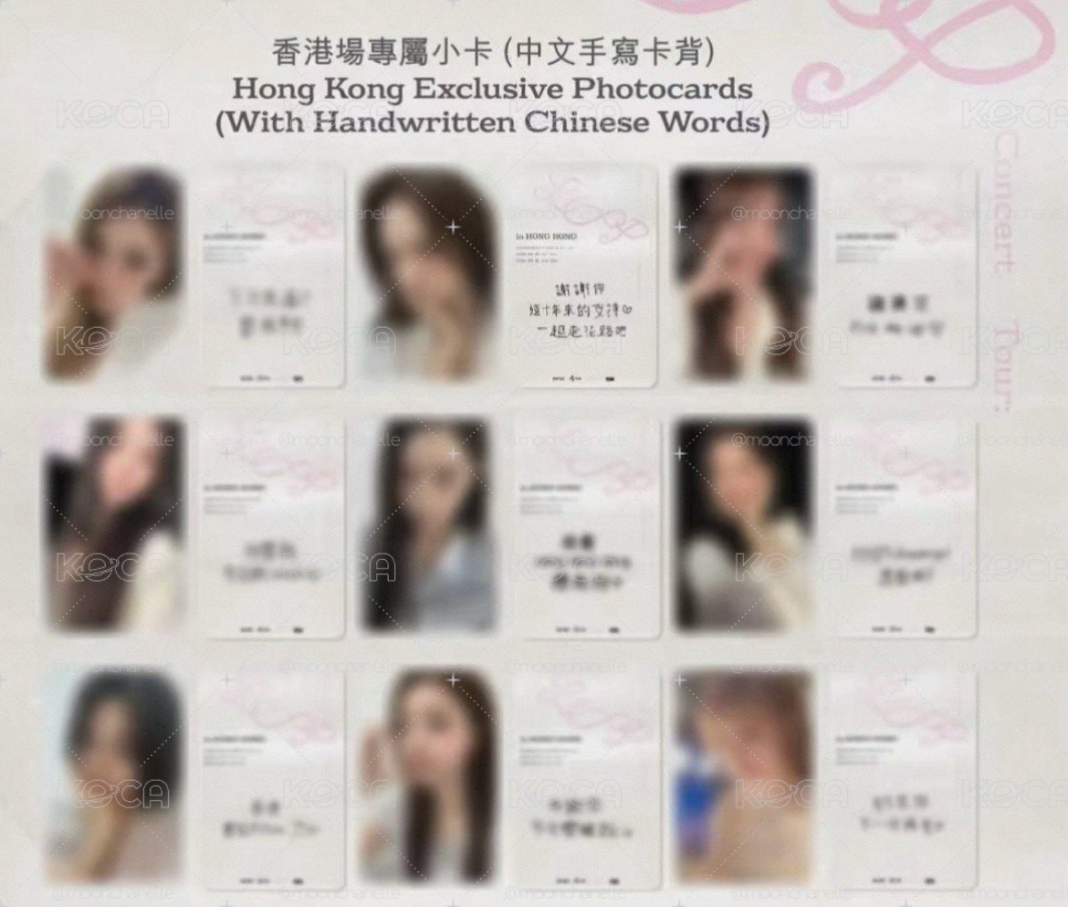 延靜 香港入場卡 中文卡背