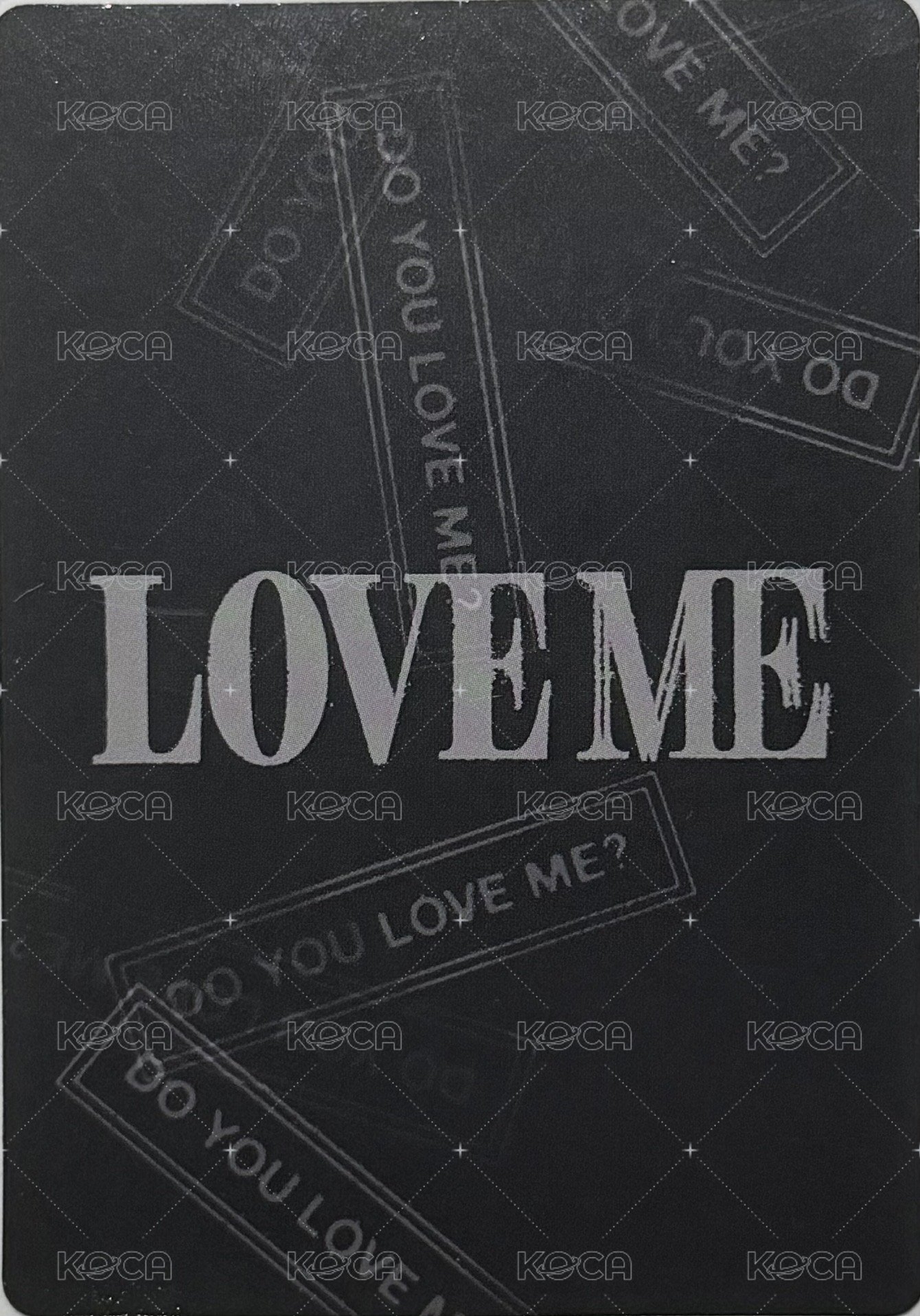 LOVE ME “love me or not” 專輯卡  背面
