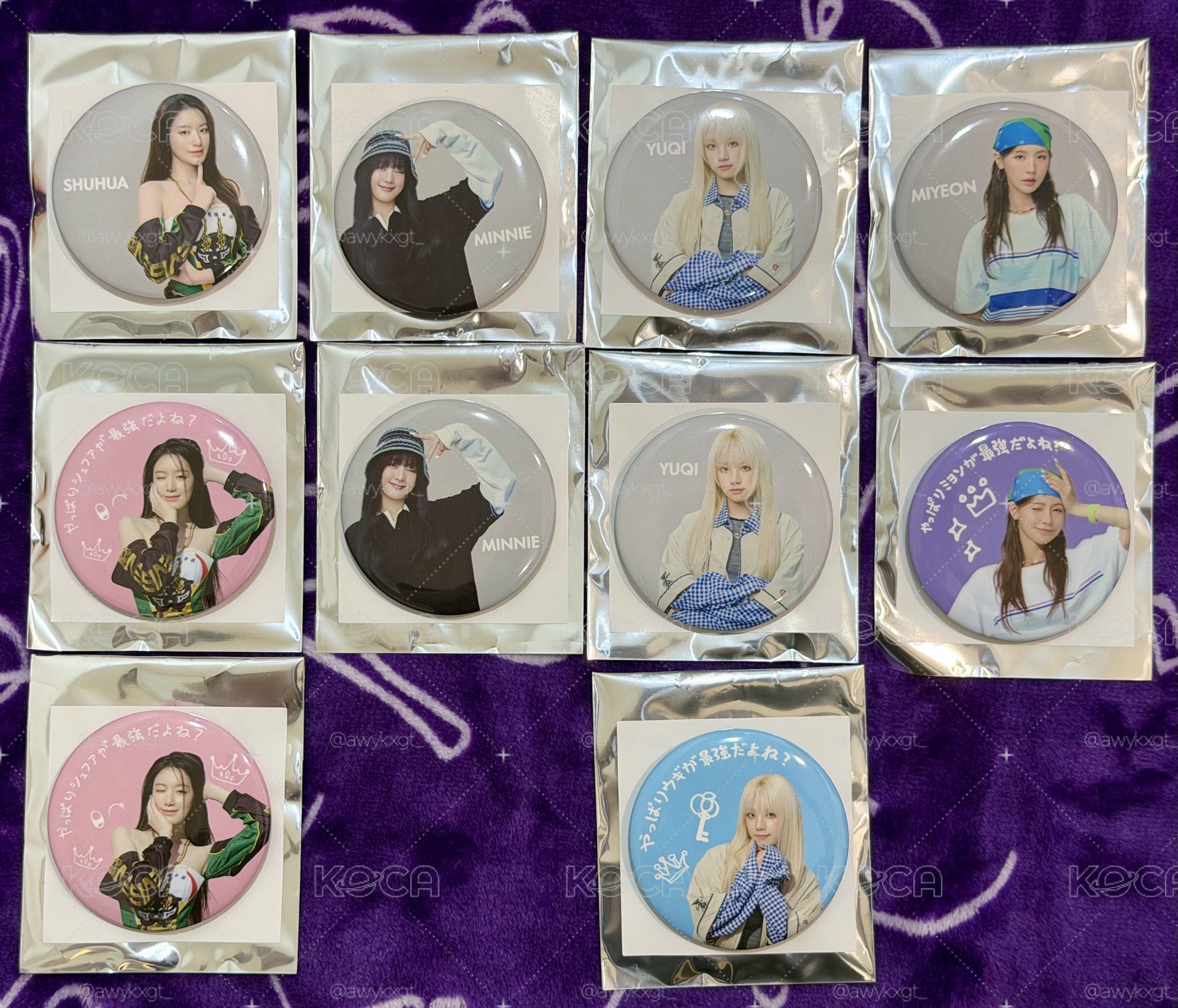 i-dle 日巡逢い-dle 徽章週邊