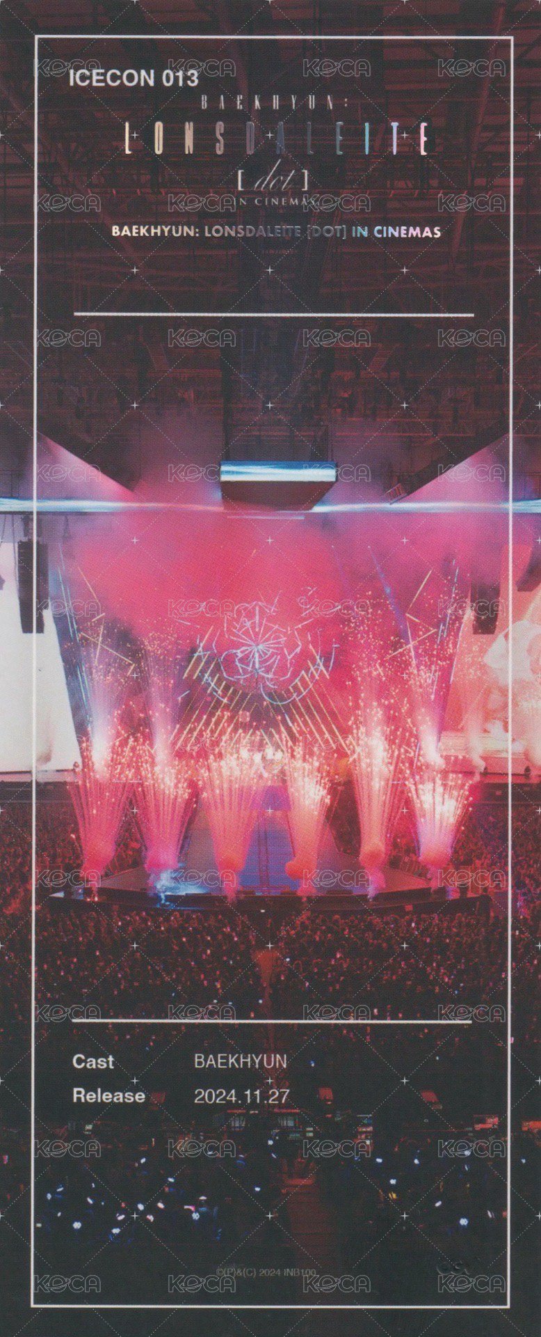 一巡安可電影 票卡  背面