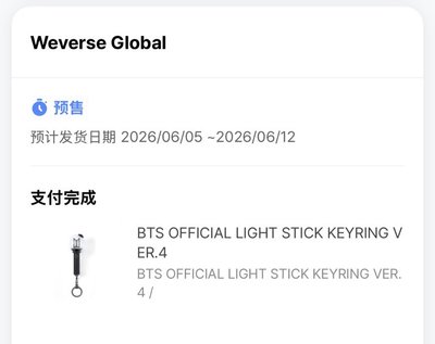 ARMY 應援手燈 四代 阿米棒+小手燈