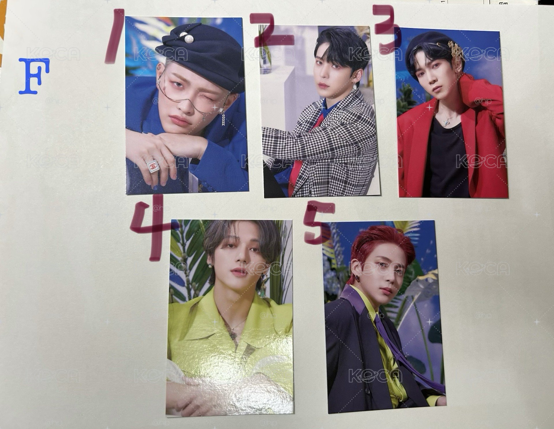 Ateez Fever 電子專小卡
