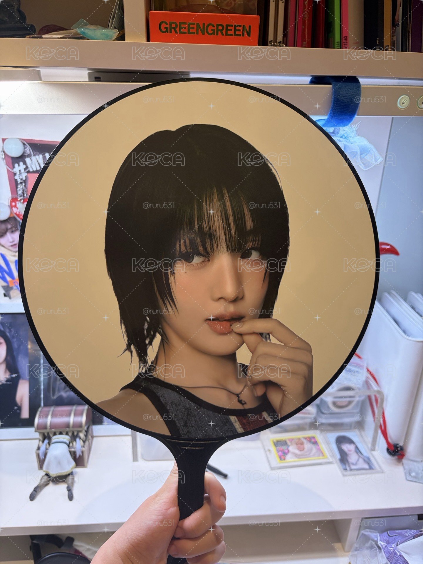 推坑售 妮扇子