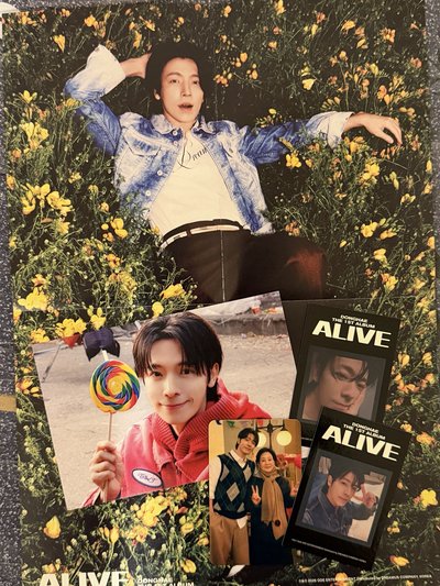 東海 Alive 專輯 婆婆卡 熱感應卡2款 棒棒糖明信片 海報