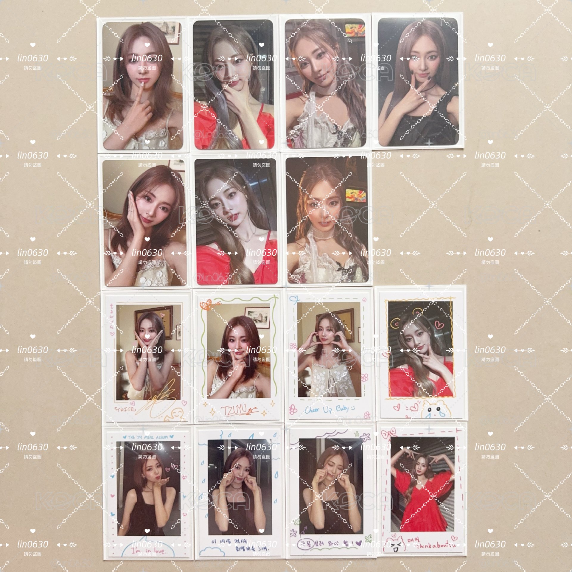 盤出 TWICE 子瑜 solo 全通路特典卡 黑膠卡 幸運卡 aboutzu