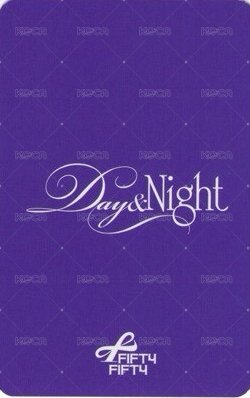 Day & Night k4 線下 1.0 簽售卡  背面