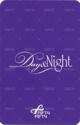 Day & Night k4 線下 1.0 簽售卡  背面