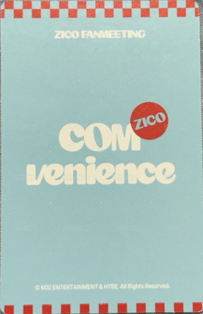 COMvenience 周邊卡  背面