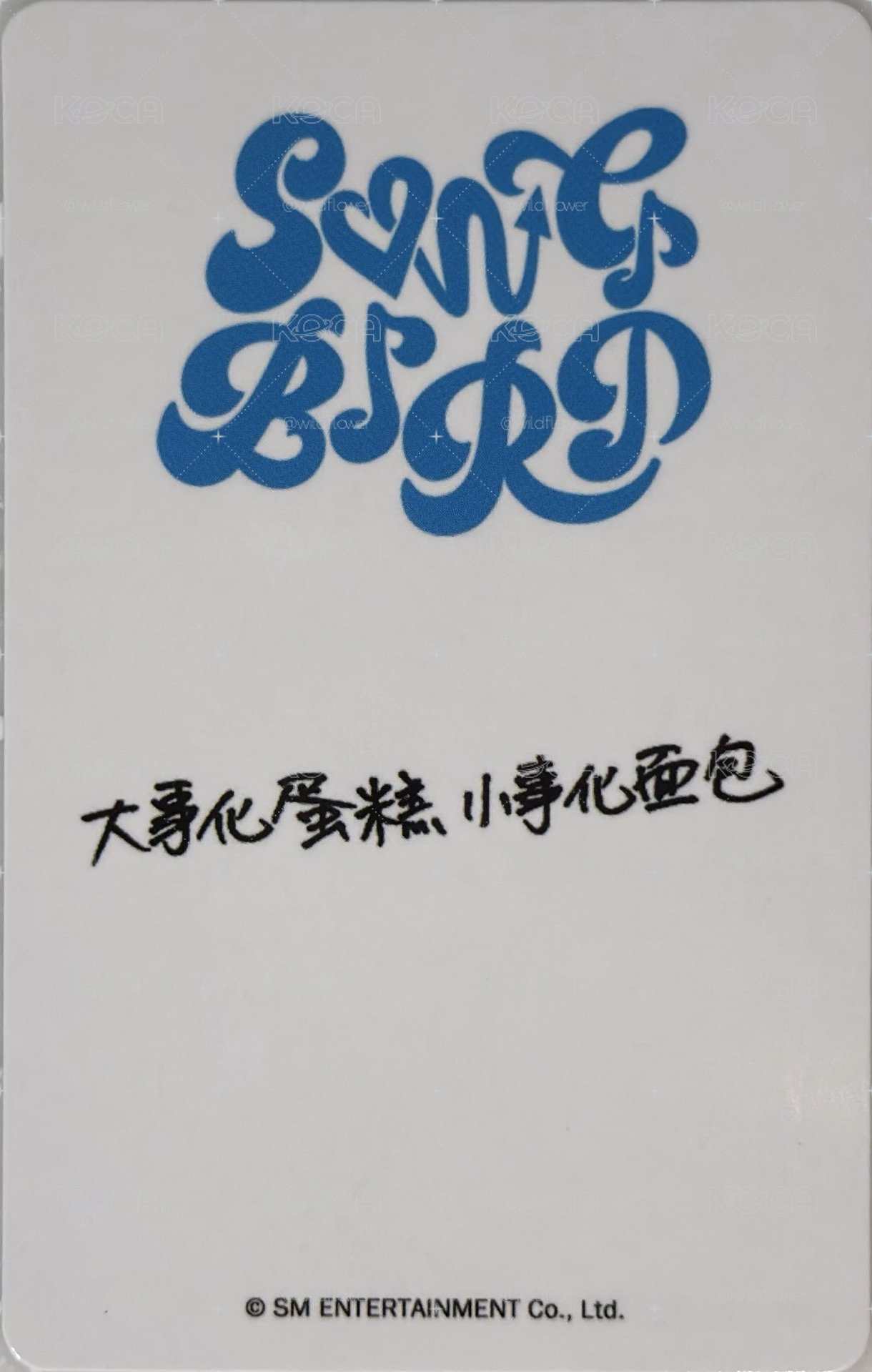 Songbird kms早鳥中文卡背Sakuya