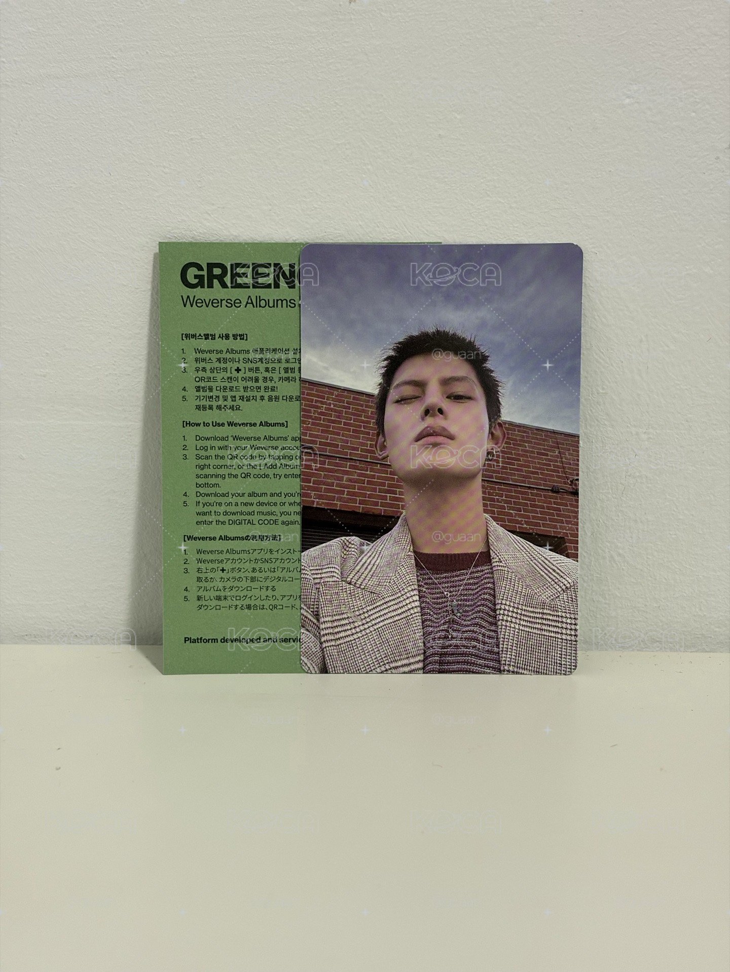 CORTIS-GREENGREEN(Weverse Albums Portrait B ver.)（電子專）趙雨凡小卡