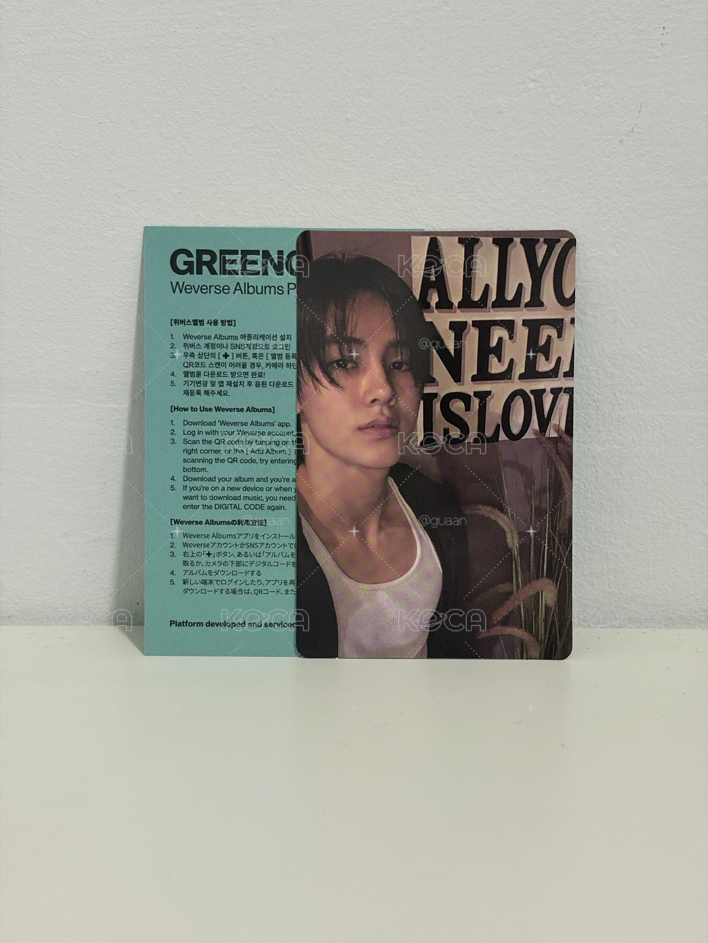 CORTIS-GREENGREEN(Weverse Albums Panorama A ver.)（電子專）嚴成玹小卡