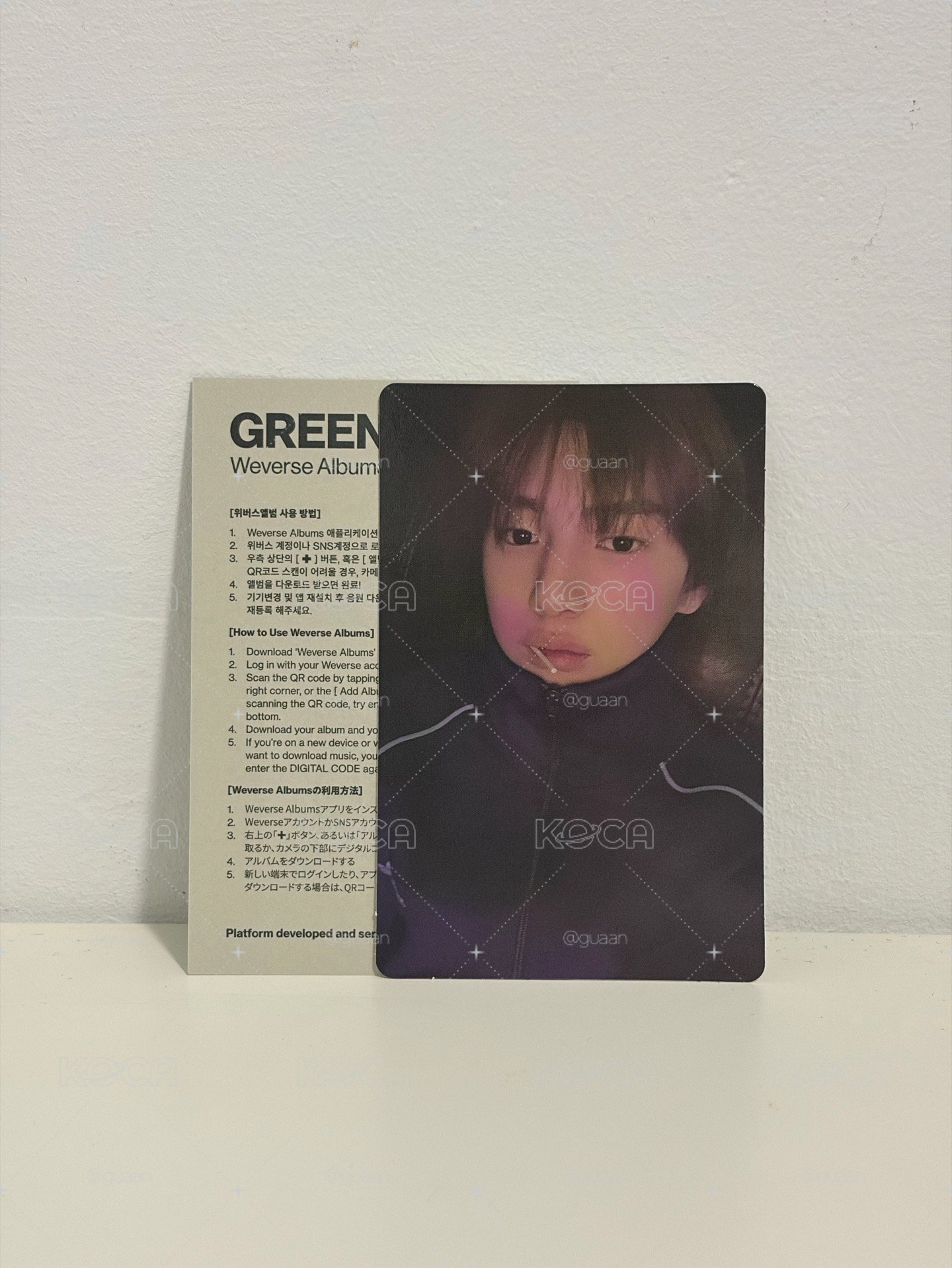 CORTIS-GREENGREEN(Weverse Albums Panorama B ver.)（電子專）金主訓小卡