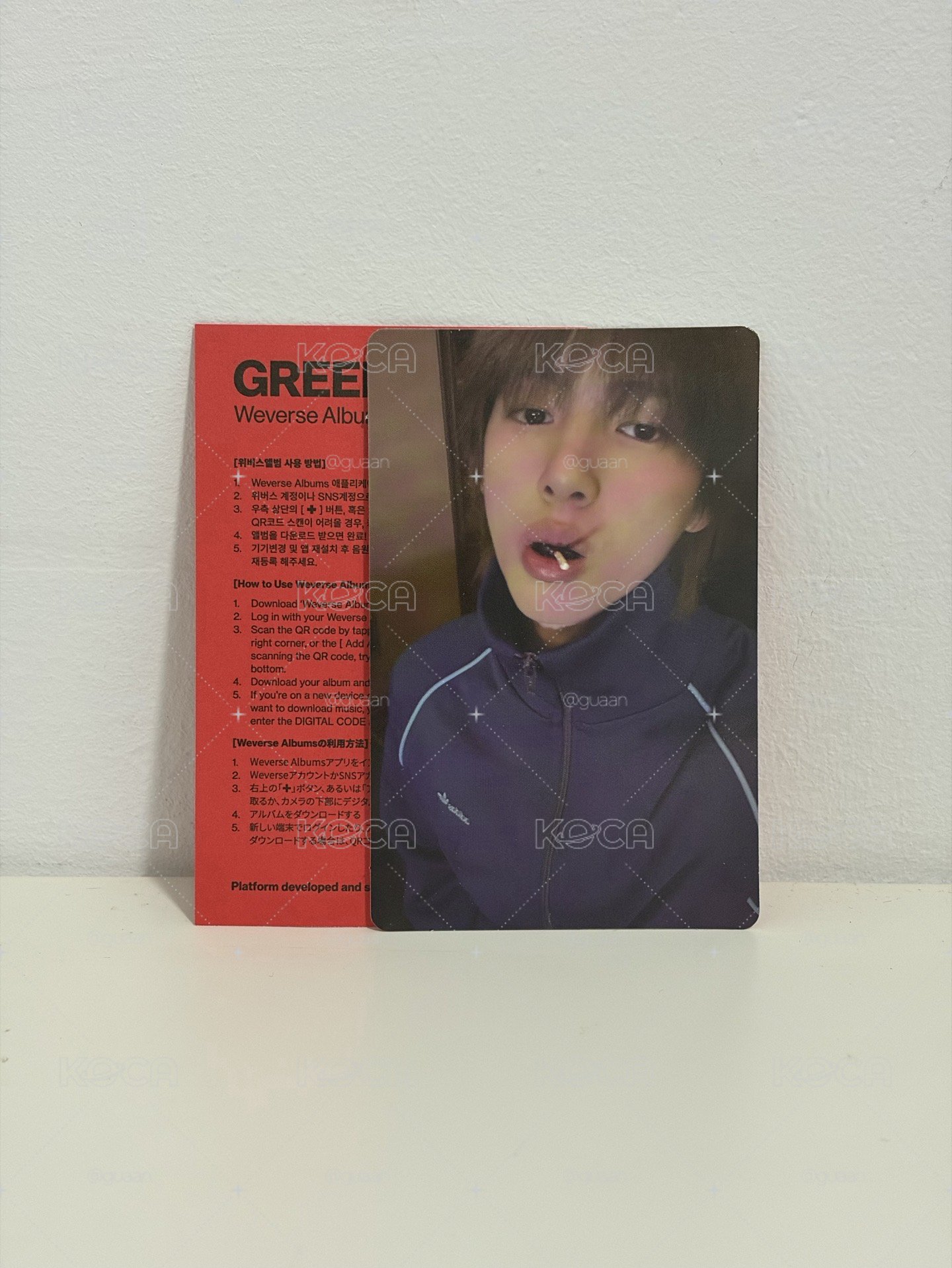 CORTIS-GREENGREEN(Weverse Albums Portrait A ver.)（電子專）金主訓小卡
