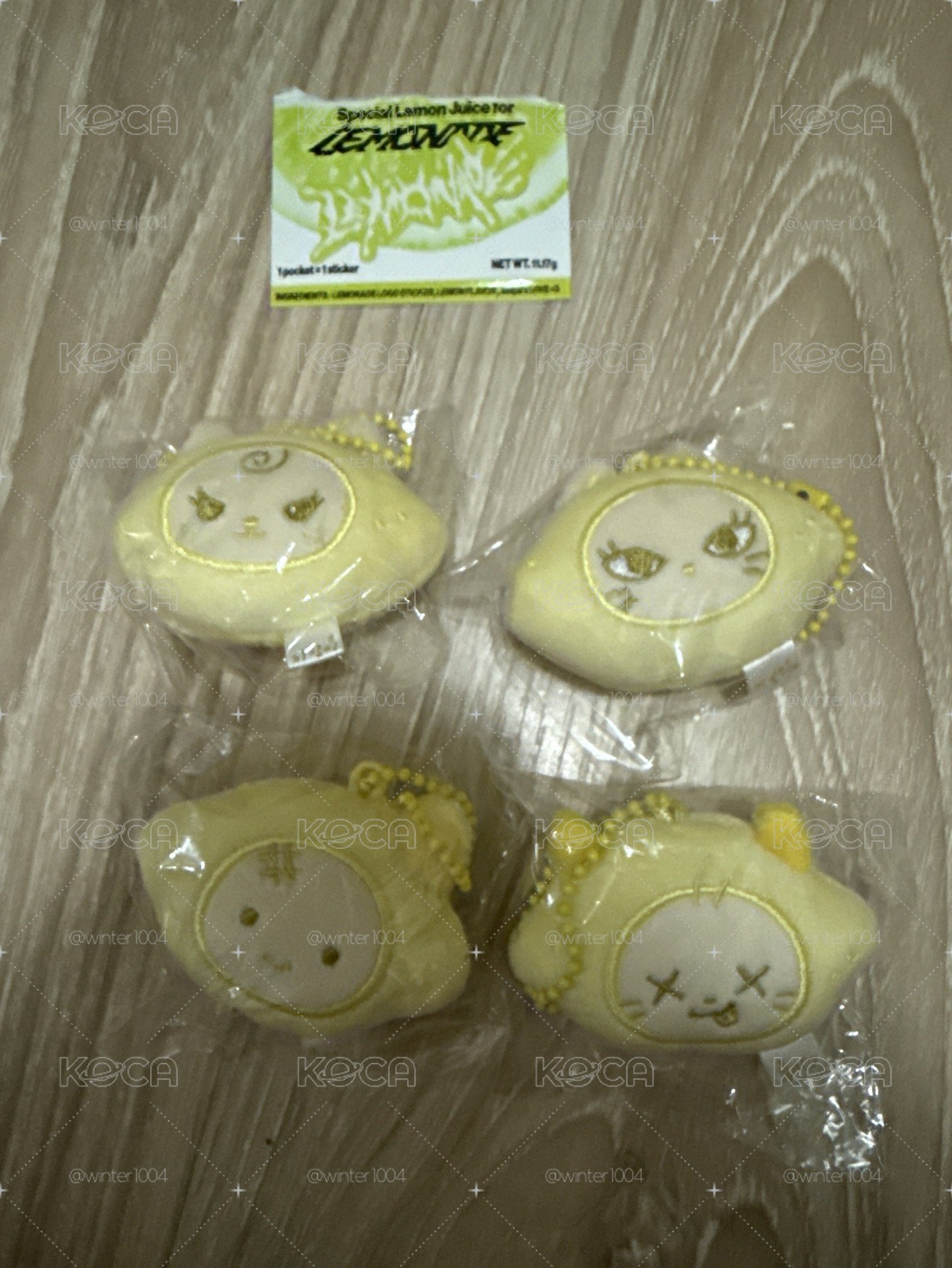 aespa快閃檸檬娃線下四隻一套