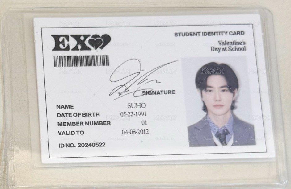 EXO🤍2024年曆🤍學生證🪪