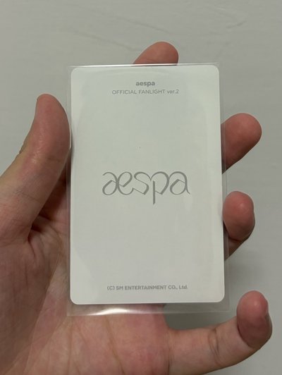 現貨｜aespa Ningning 二代手燈卡