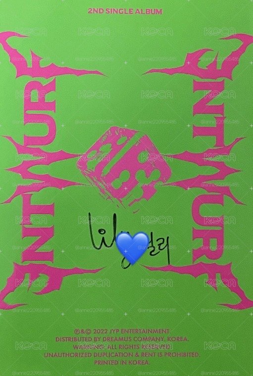 NMIXX DICE LILY簽專