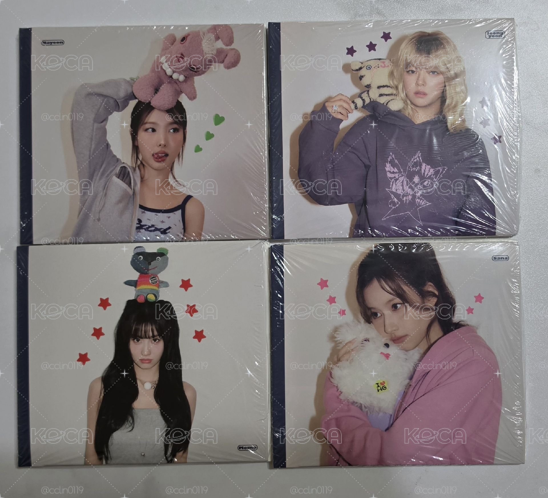 TWICE 迷14 Strategy 單封未拆（一套9張）+8份預購禮（拆封檢查）
