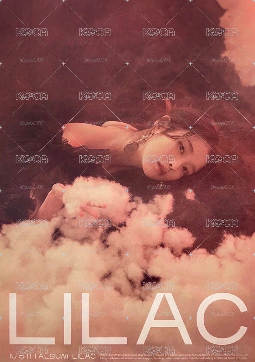 IU LILAC 黑版海報
