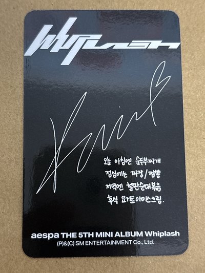 (瑕）Whiplash 專輯卡 日本限定版柚