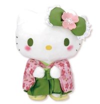 S娃 日本三麗鷗 抹茶和服凱蒂貓