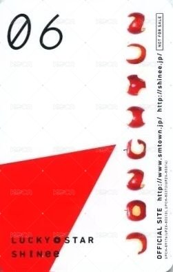LUCKY STAR 專輯卡  背面