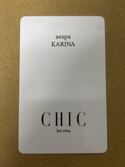 雜誌卡 CHIC 雜誌卡柚