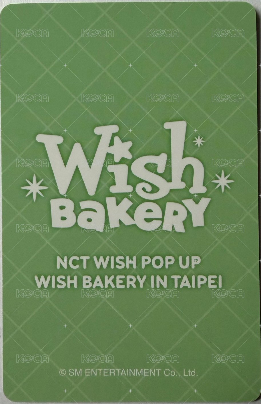 WISH Bakery km 滿額卡  背面