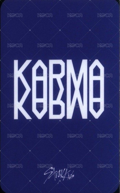KARMA mk 特典卡  背面