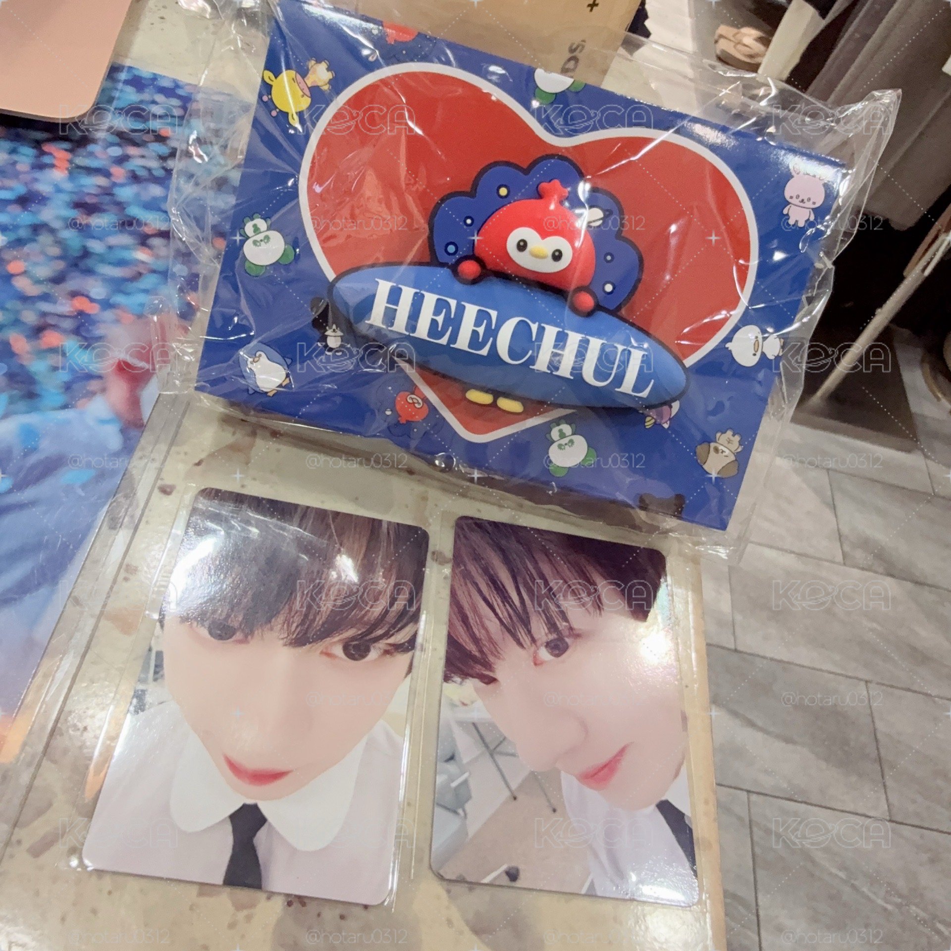 日周希澈手燈牌+希澈餅乾卡*2