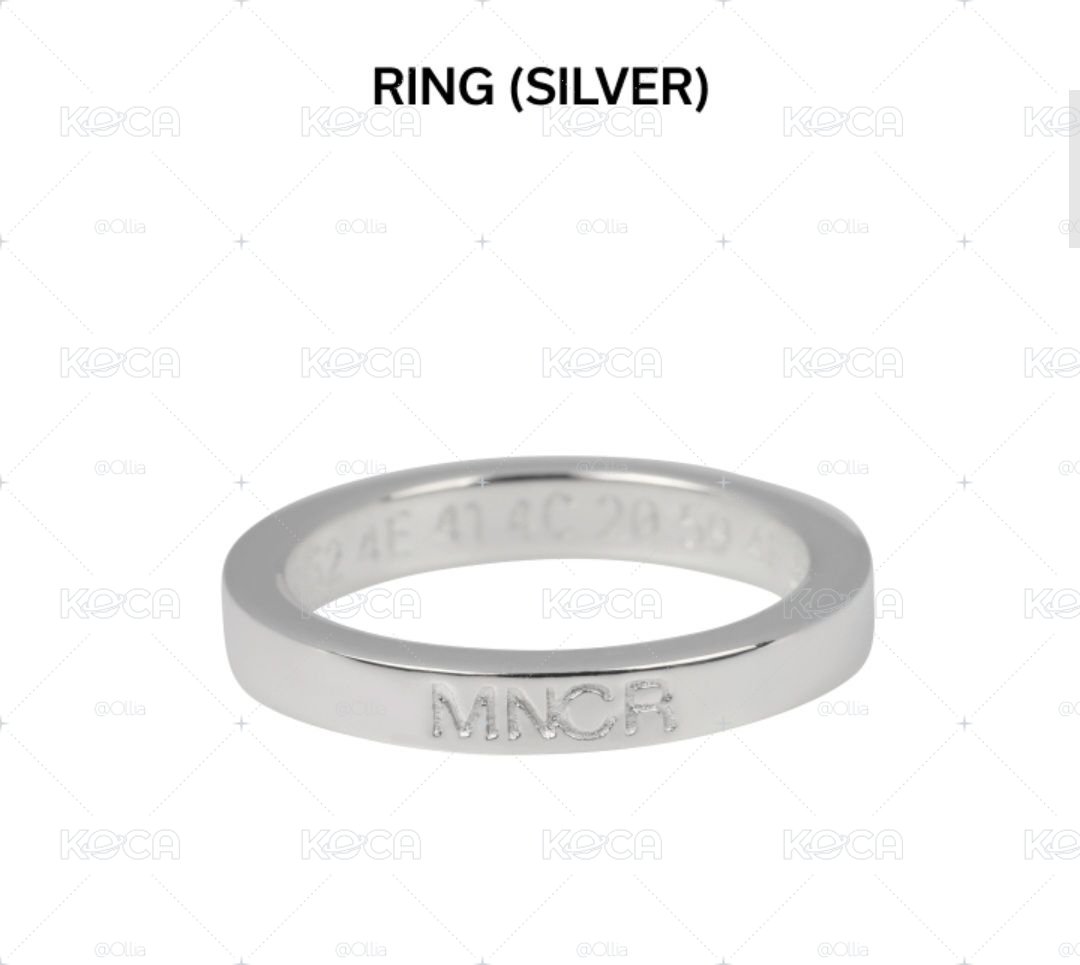BTS MONOCHROME RING Silver KR14