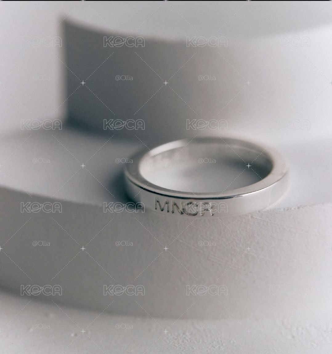 BTS MONOCHROME RING Silver KR14