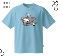 路跑 T恤 歡樂不惜上衣/晴天藍
