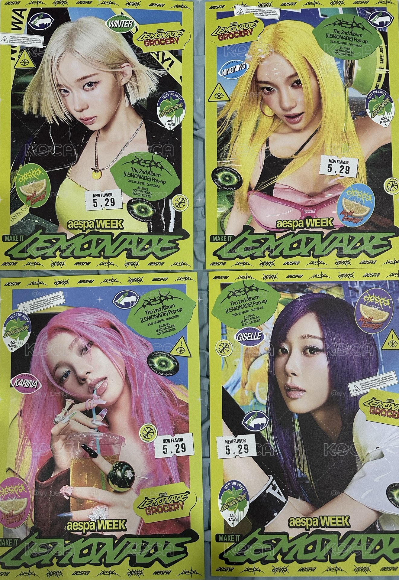 （現貨）柚吉冬寧 一套四張入場海報