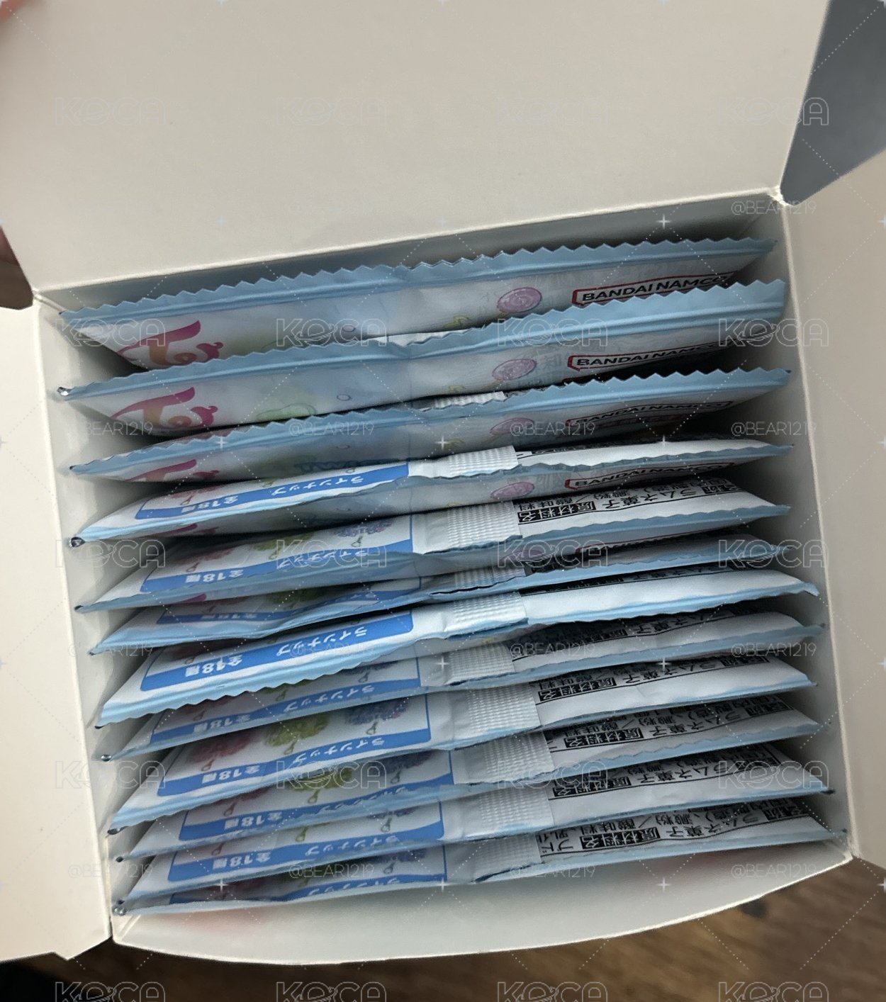 萬代食玩 卡套全新未拆封 12入/盒
