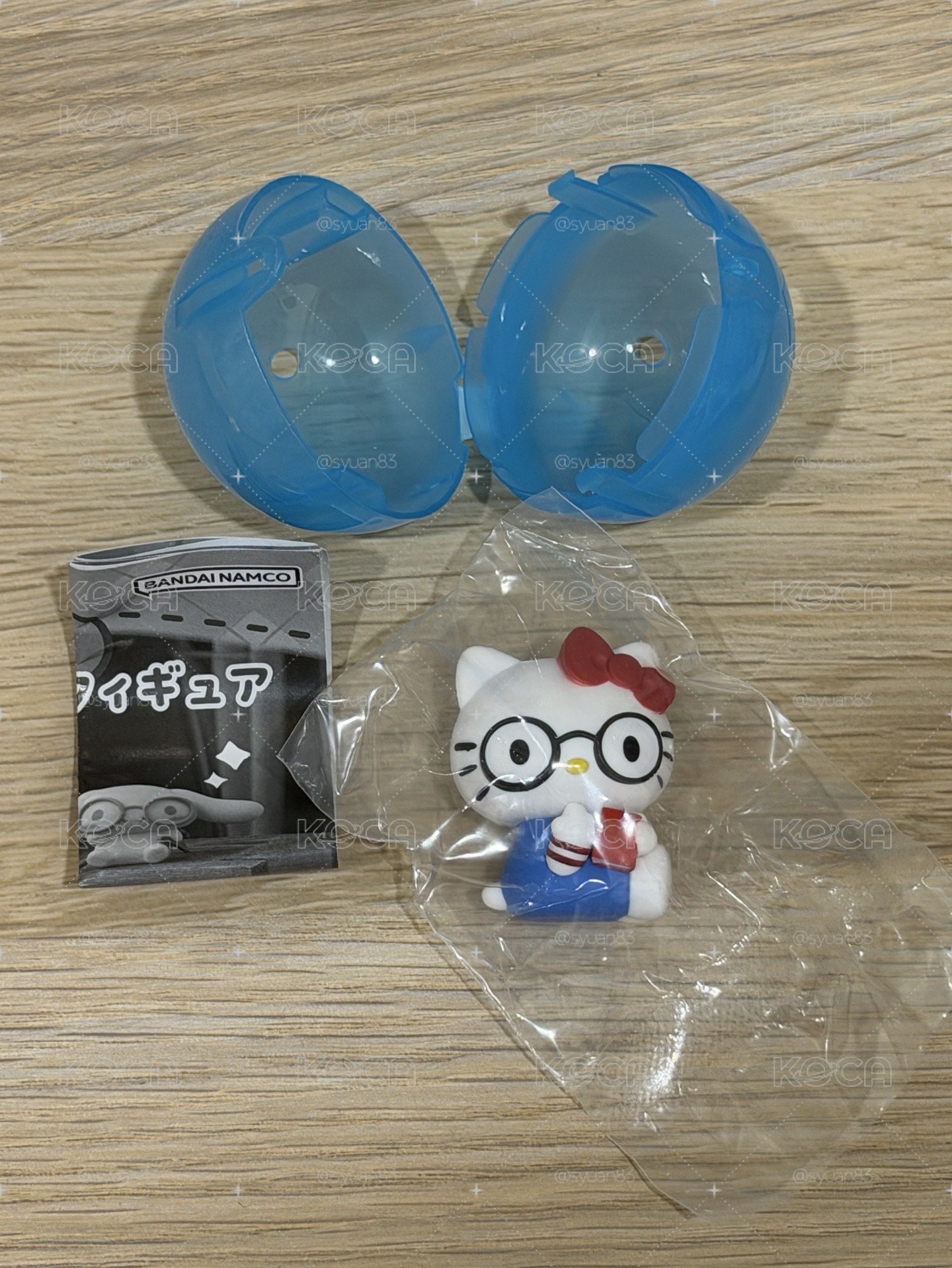 三麗鷗 戴眼鏡Kitty扭蛋