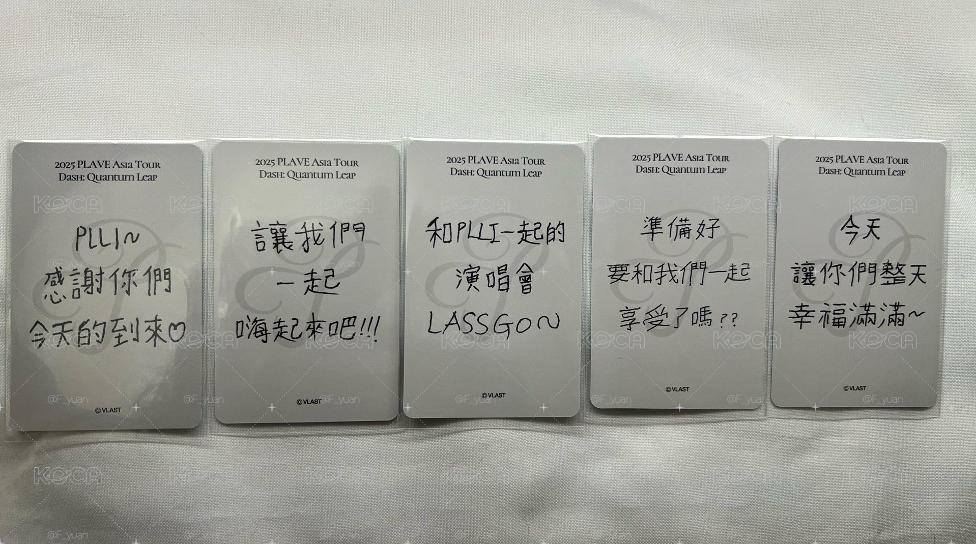 PLAVE 亞巡臺北場粽卡一套