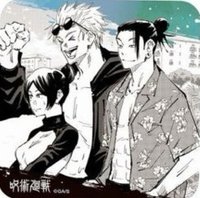 JS 原畫藝術 杯墊 1彈 抱盒特典 五條 夏油 黑井