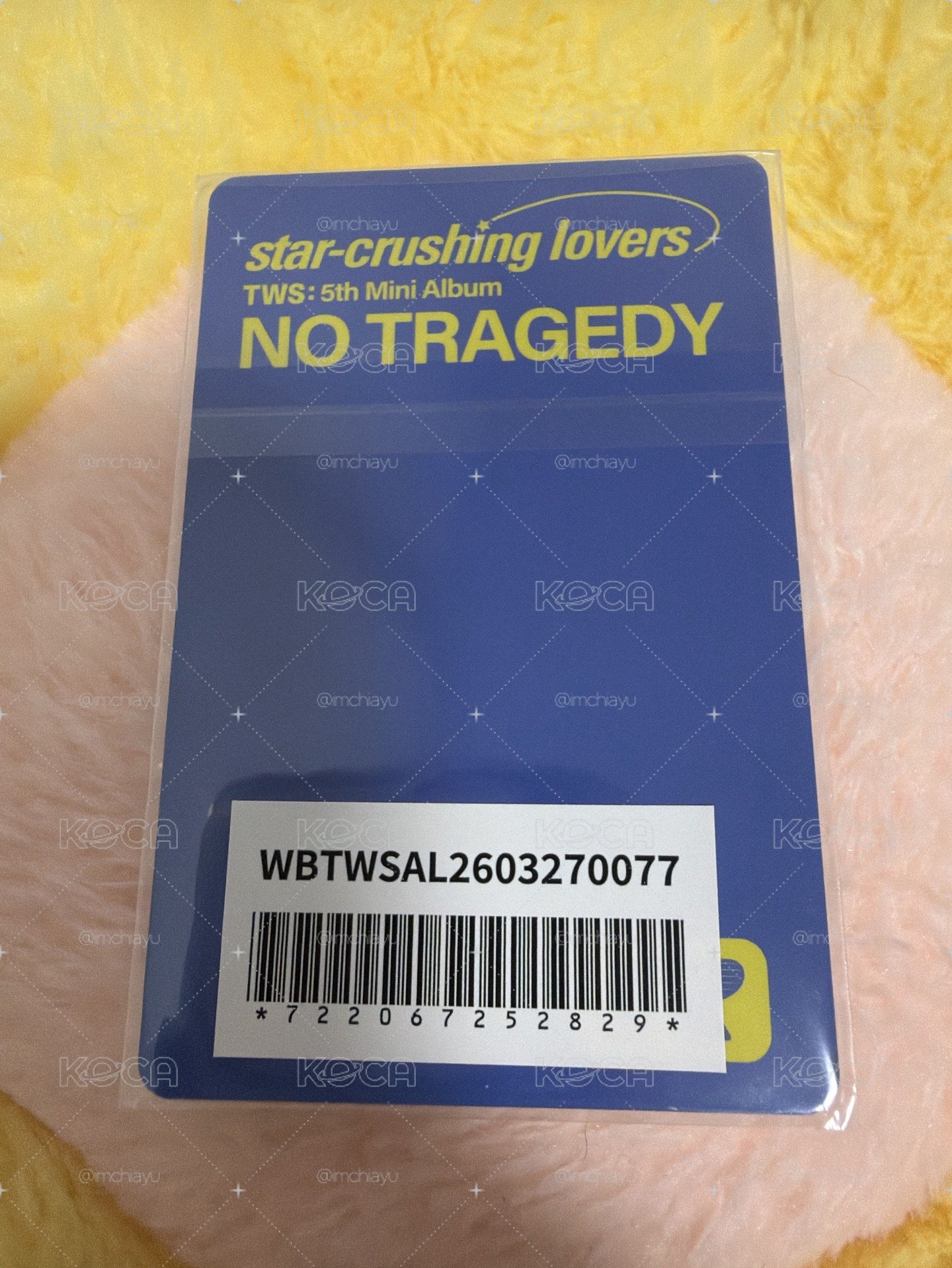 TWS NO TRAGEDY 韓振 HANJIN日咖 LD幸運卡