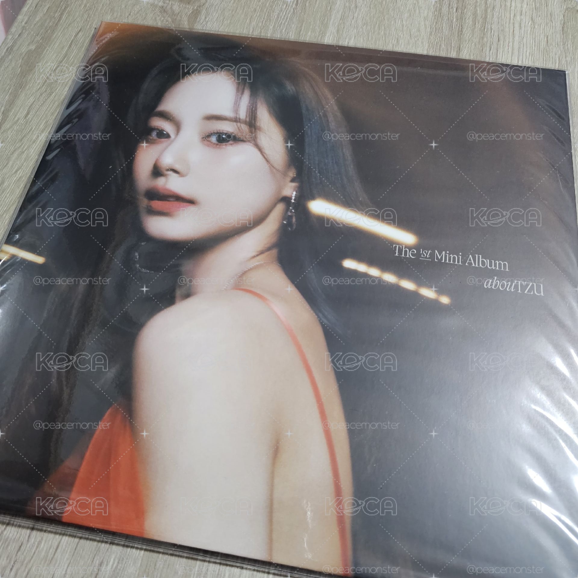 TWICE 子瑜solo美國官網藍色彩膠+特典卡