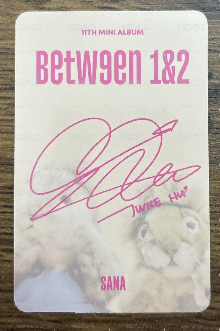 SANA💜BETWEEN 1&2專卡