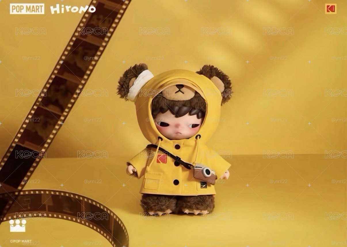 popmart 柯達小野熊 hirono