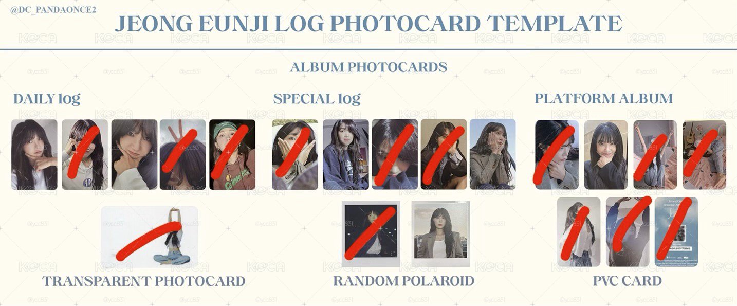 Apink 恩地 log專 專輯卡