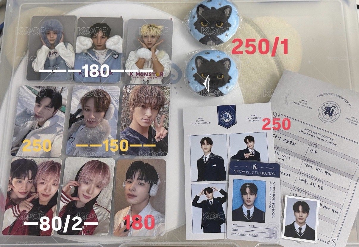 NEXZ🐈‍⬛🐧🐻‍❄️🦌🐿️🦦小卡 軟徽章