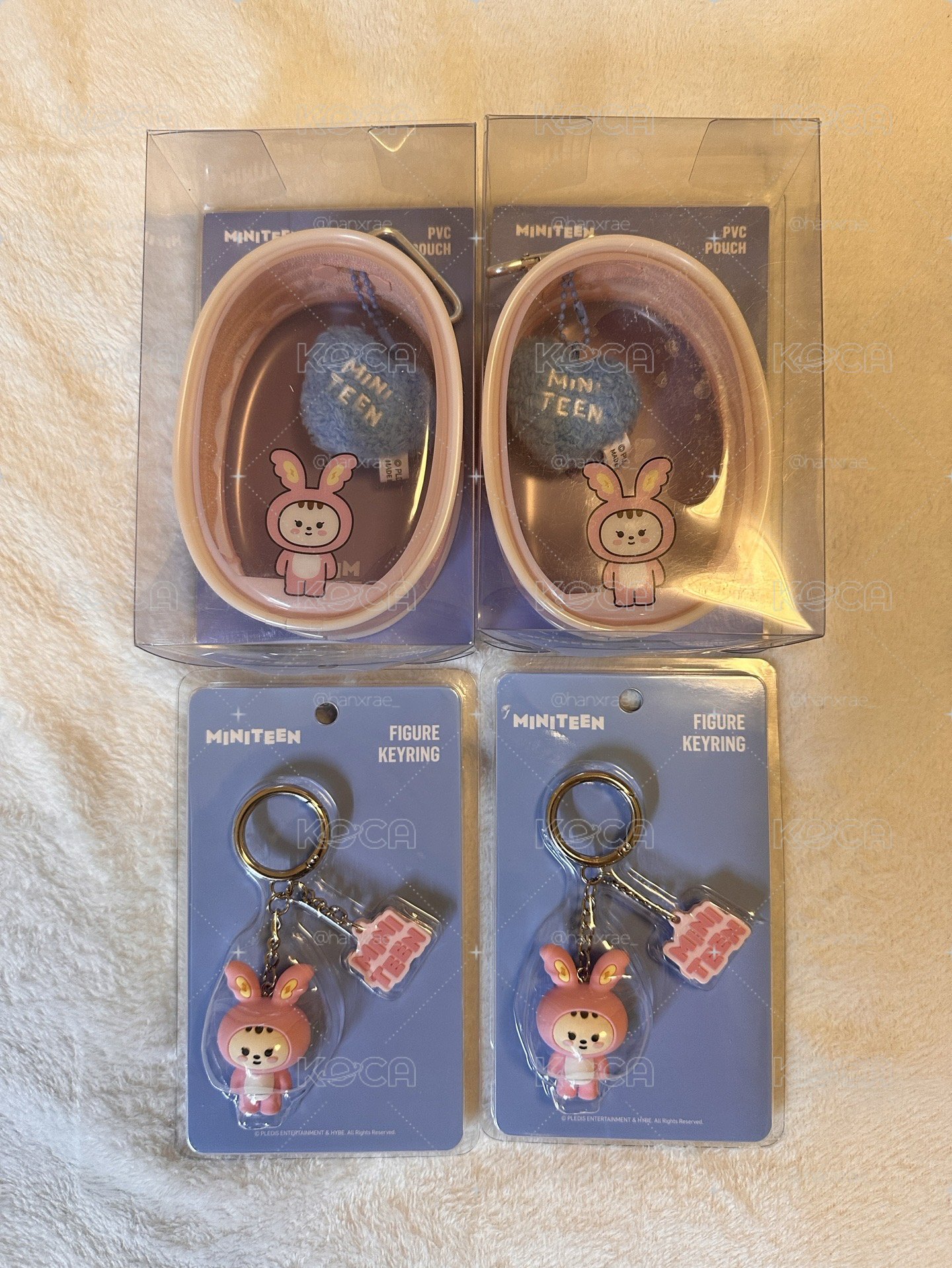 現貨 SEVENTEEN MINITEEN 香港7-11 周邊 娃包/收納包、鑰匙圈 淨漢 淨兔鼠
